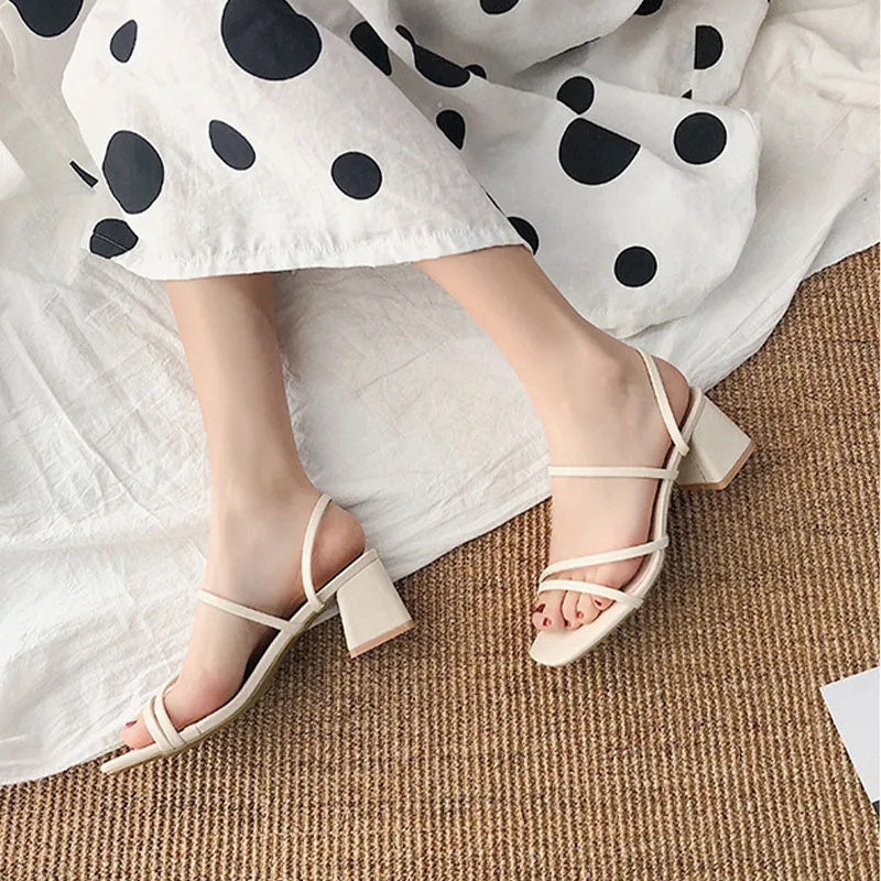Karina | Strappy Block Heel Sandals