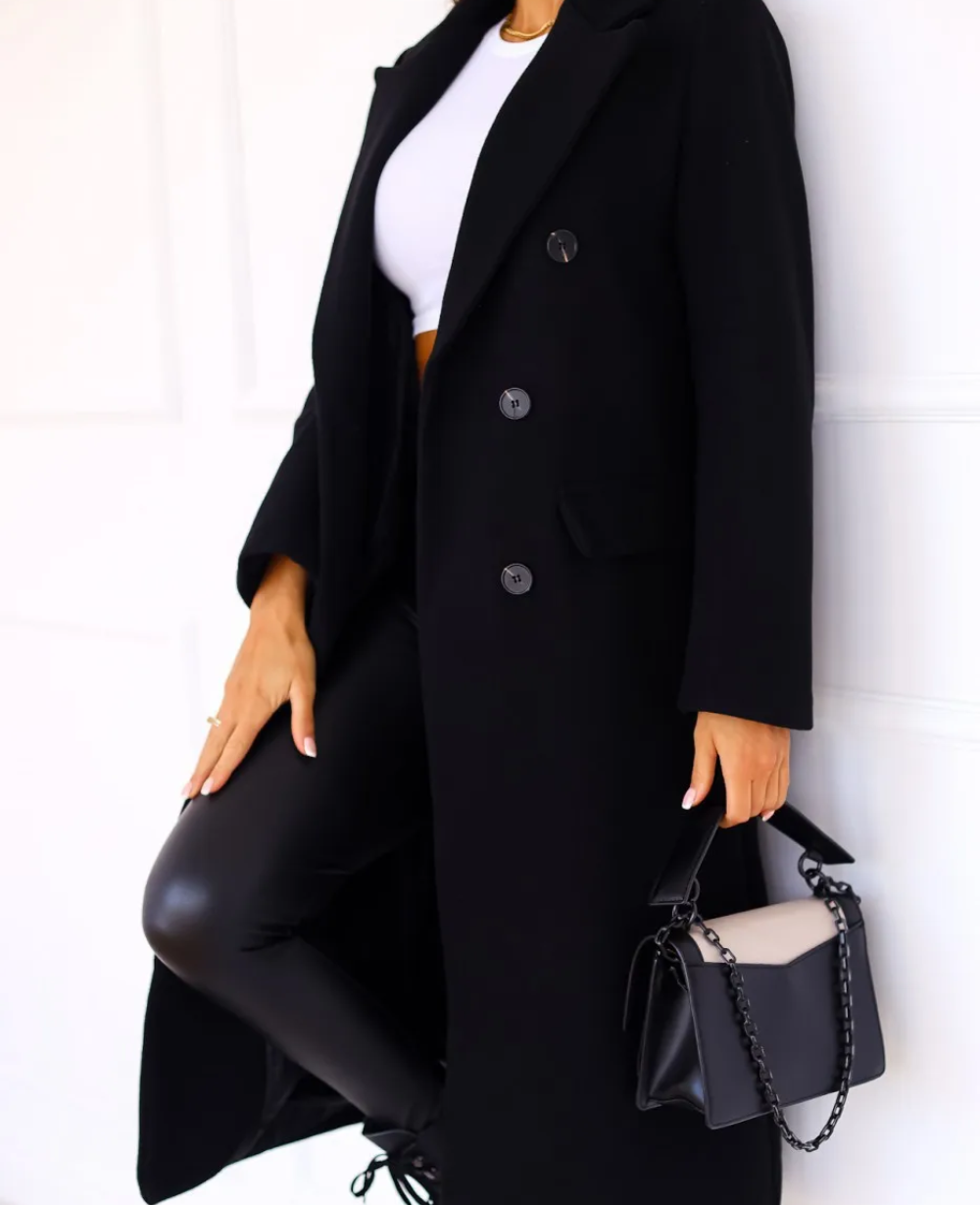 Maddison | Women’s Elegant Fitted Long Trench Coat