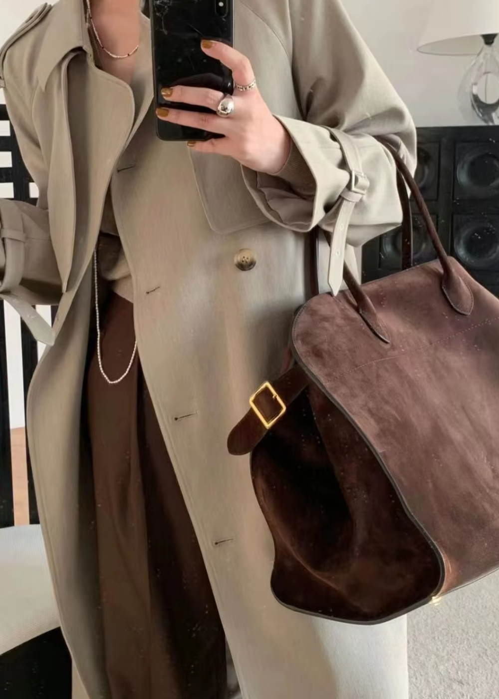 Auréra | Suede Shoulder Bag BB