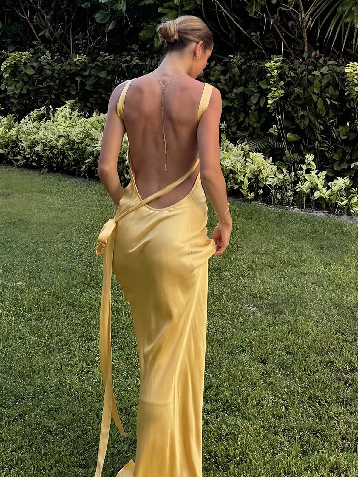 Bobbie | Women’s Satin Halter Maxi Dress with Contoured Bodice & Luxe Draping