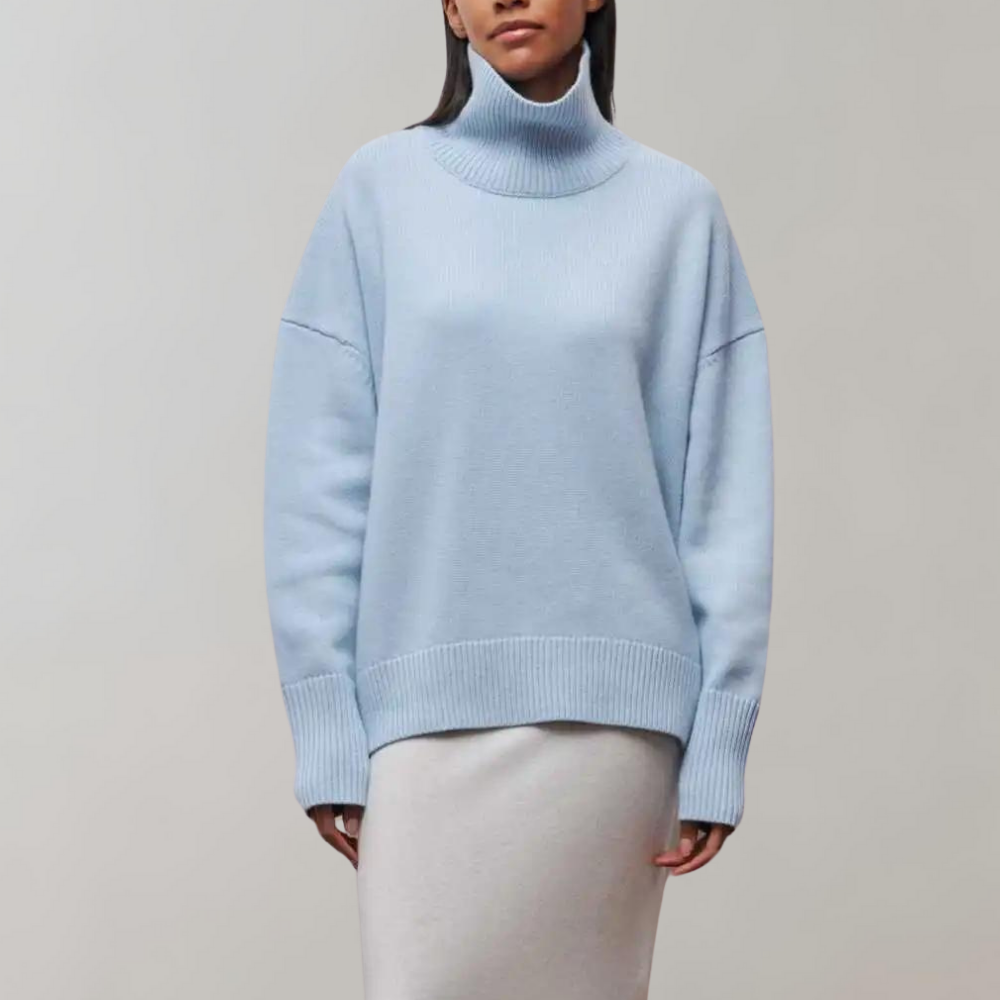 Ruby | Women’s Sleeveless High-Neck Sweater with Soft Knit Fabric