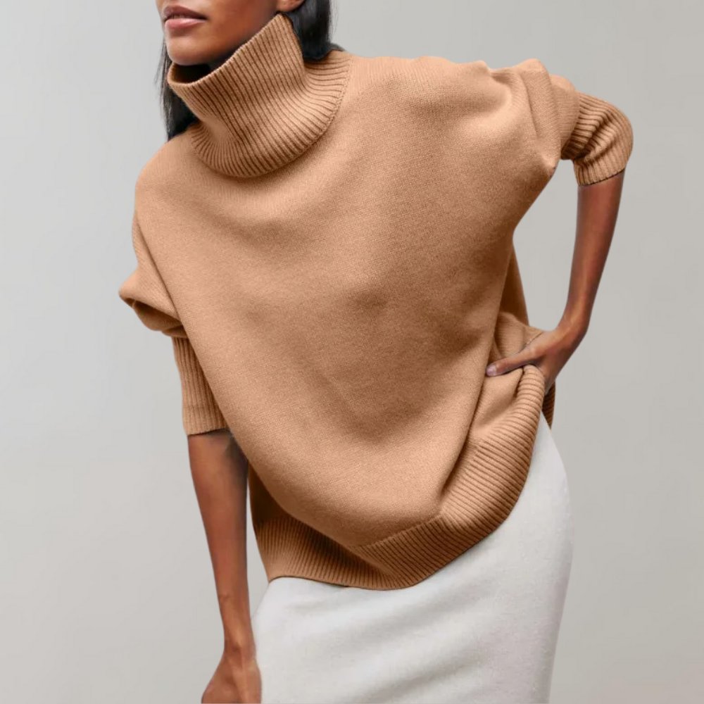 Ruby | Women’s Sleeveless High-Neck Sweater with Soft Knit Fabric