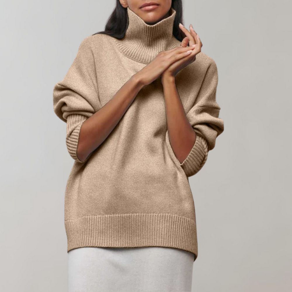 Ruby | Women’s Sleeveless High-Neck Sweater with Soft Knit Fabric