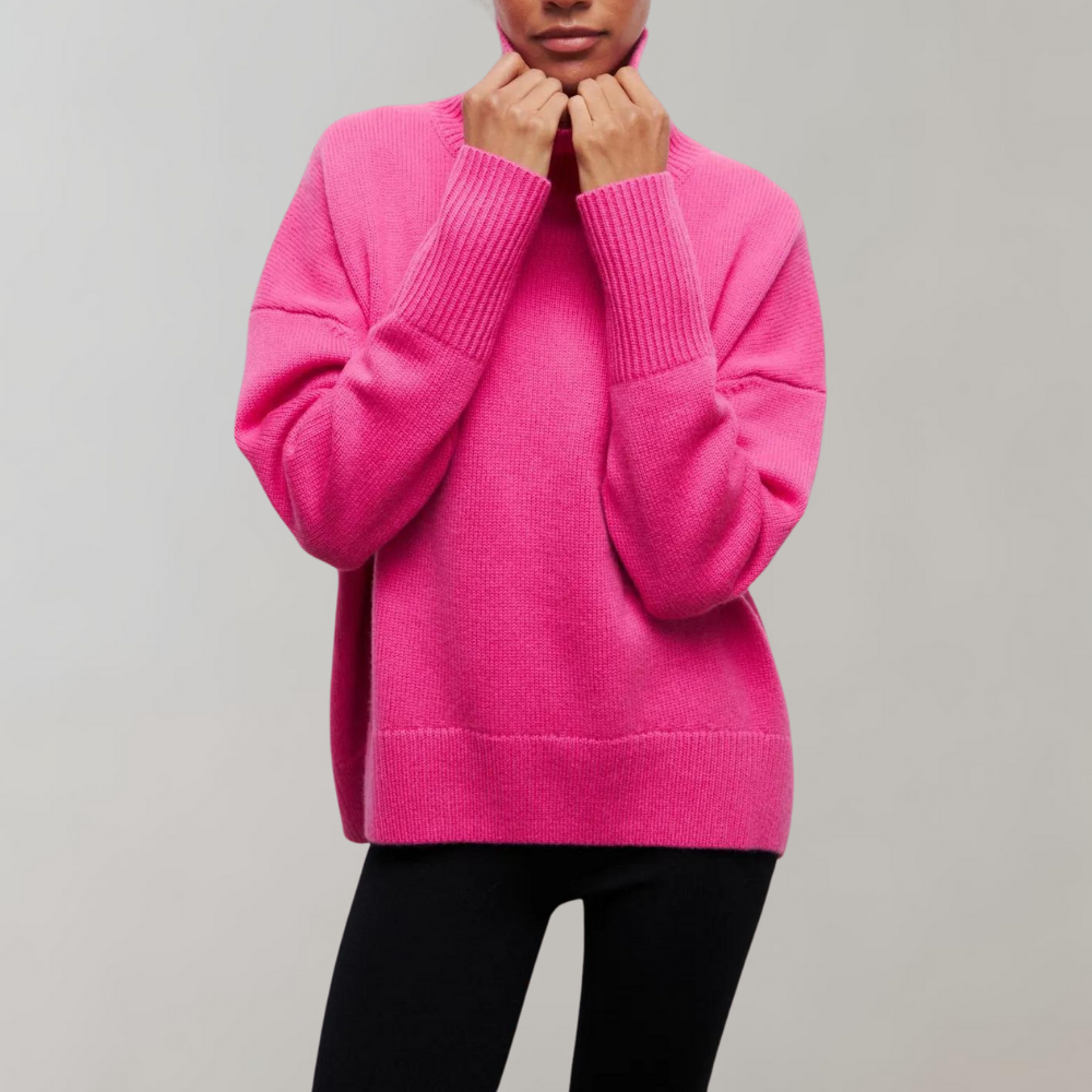 Ruby | Women’s Sleeveless High-Neck Sweater with Soft Knit Fabric