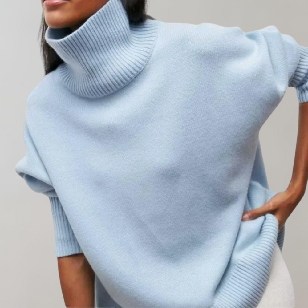 Ruby | Women’s Sleeveless High-Neck Sweater with Soft Knit Fabric
