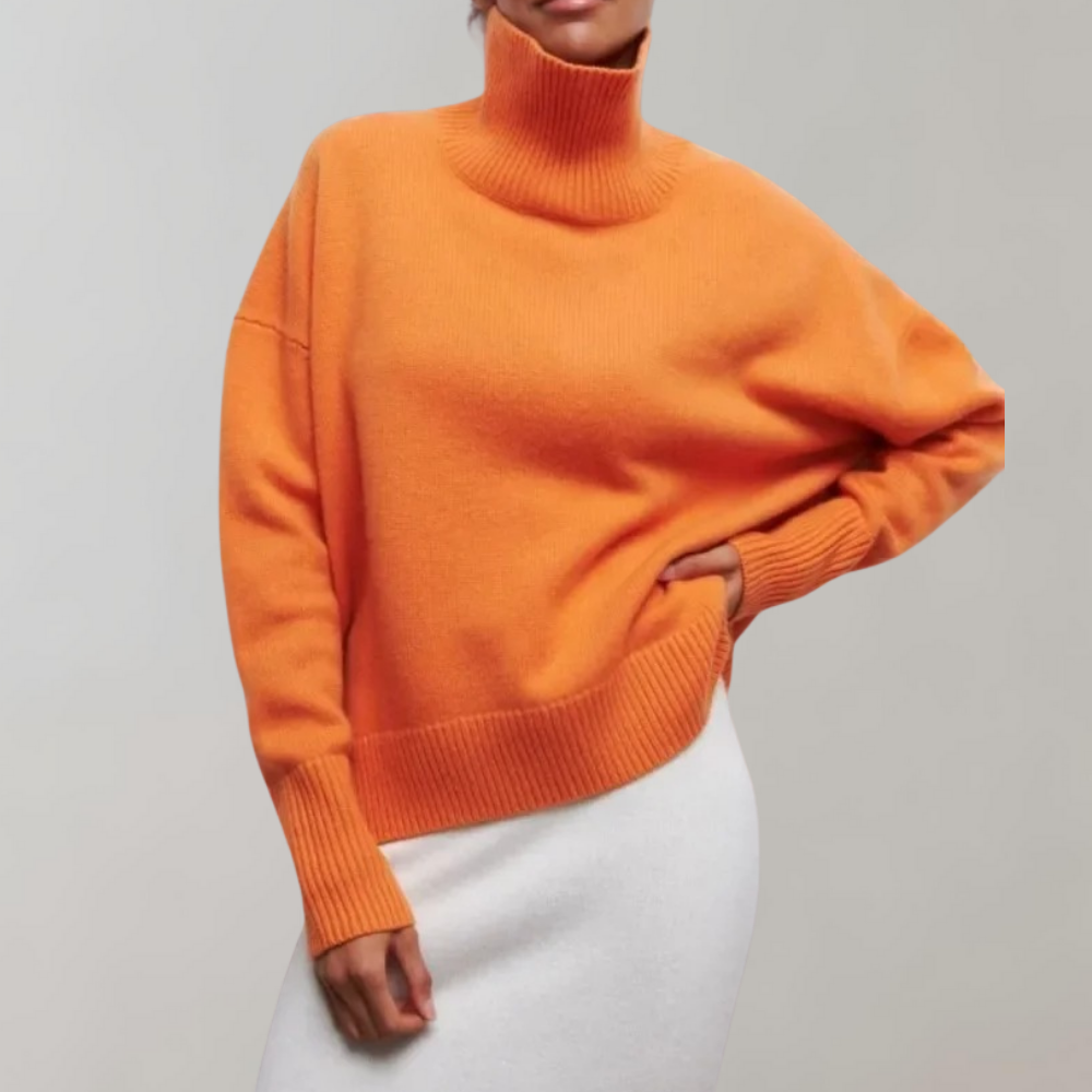 Ruby | Women’s Sleeveless High-Neck Sweater with Soft Knit Fabric