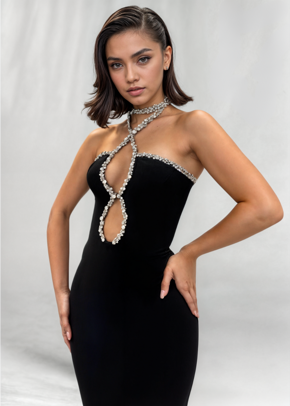 Celeste | Diamond Maxi Dress