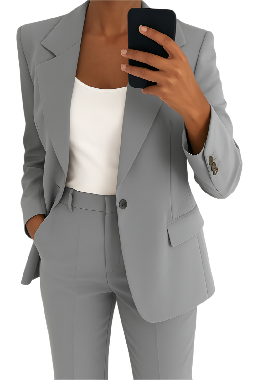Iris | Women’s Elegant Jacket & Trouser Set with Structured Two‑Piece Styling