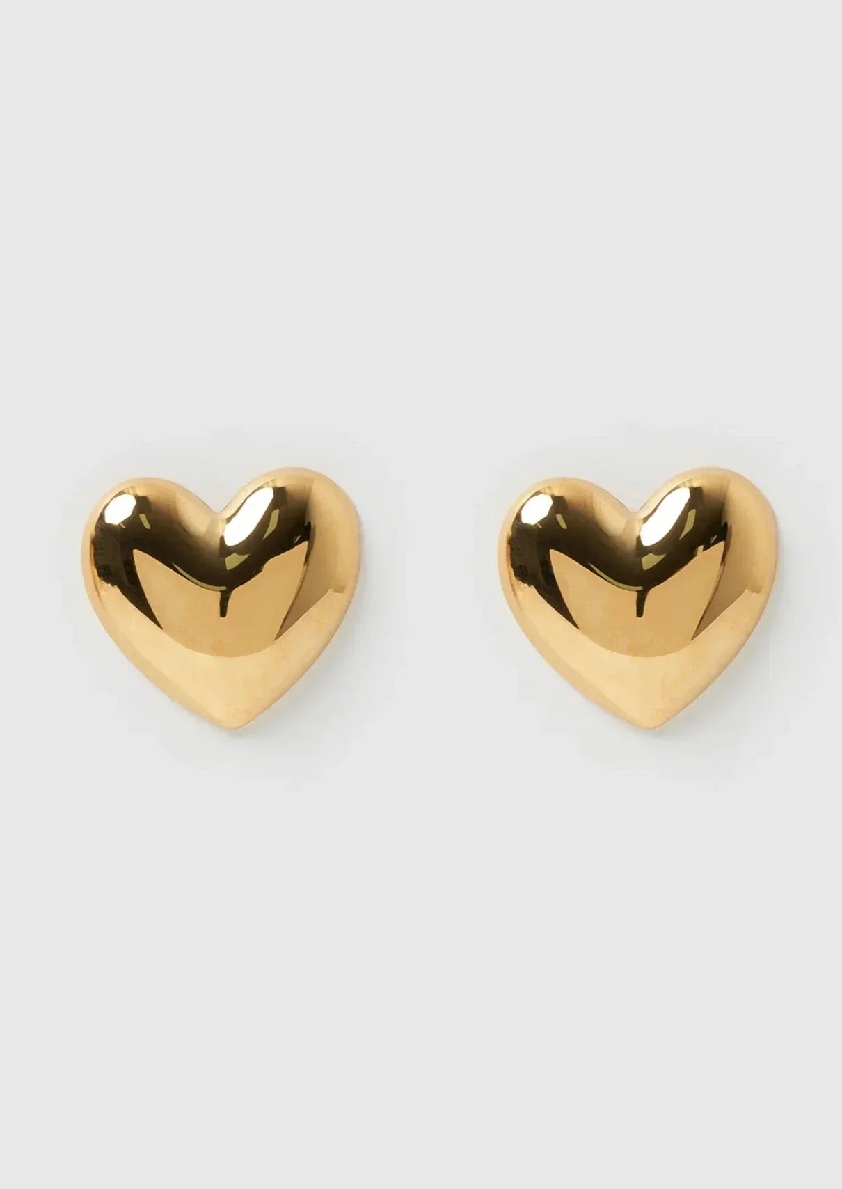Mia | Earrings Gold and Silver Heart-Shaped Handcrafted Hypoallergenic