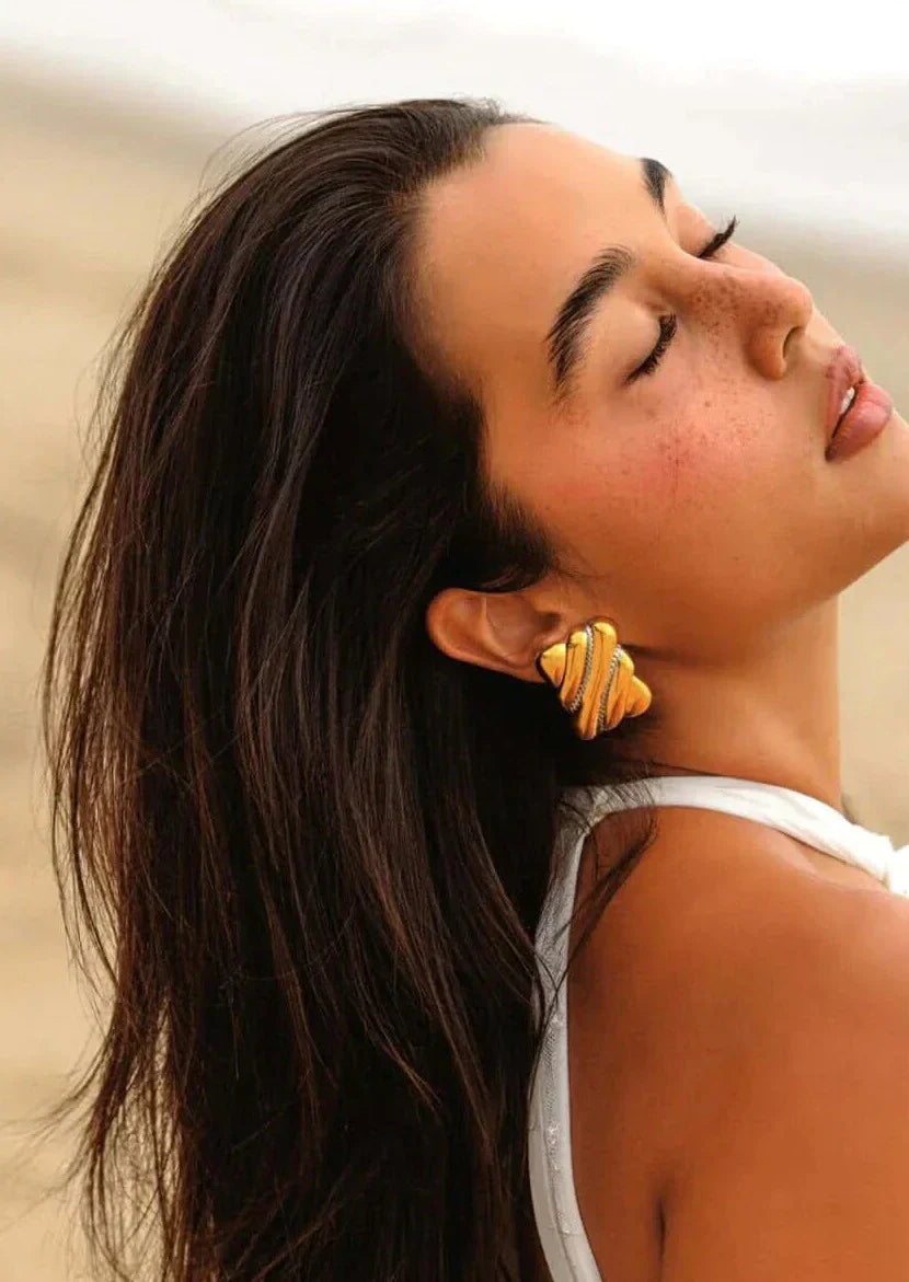 Freda | Leah Earrings Vintage-Inspired Bold Design