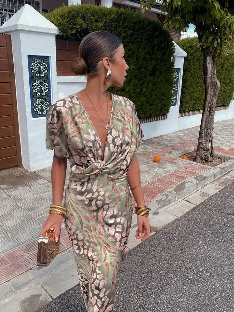 Autumn | Women’s Elegant Wrap Dress with Flattering Silhouette & Luxe Feel