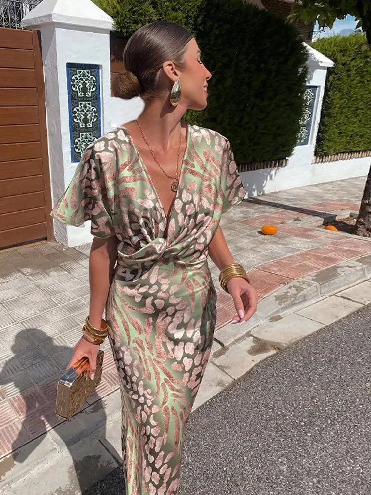 Autumn | Women’s Elegant Wrap Dress with Flattering Silhouette & Luxe Feel