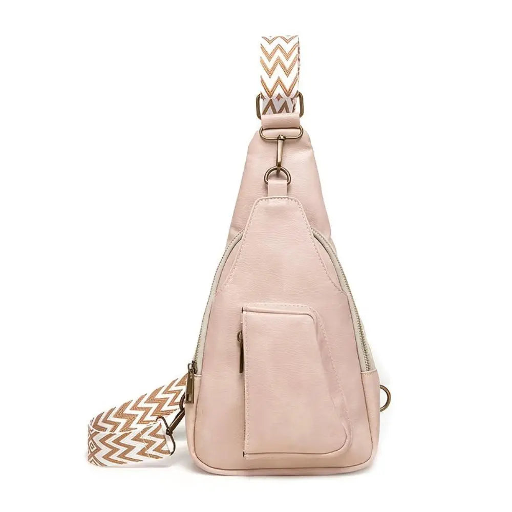 Maribel | Vintage Crossbody Sling Bag with Geometric Strap