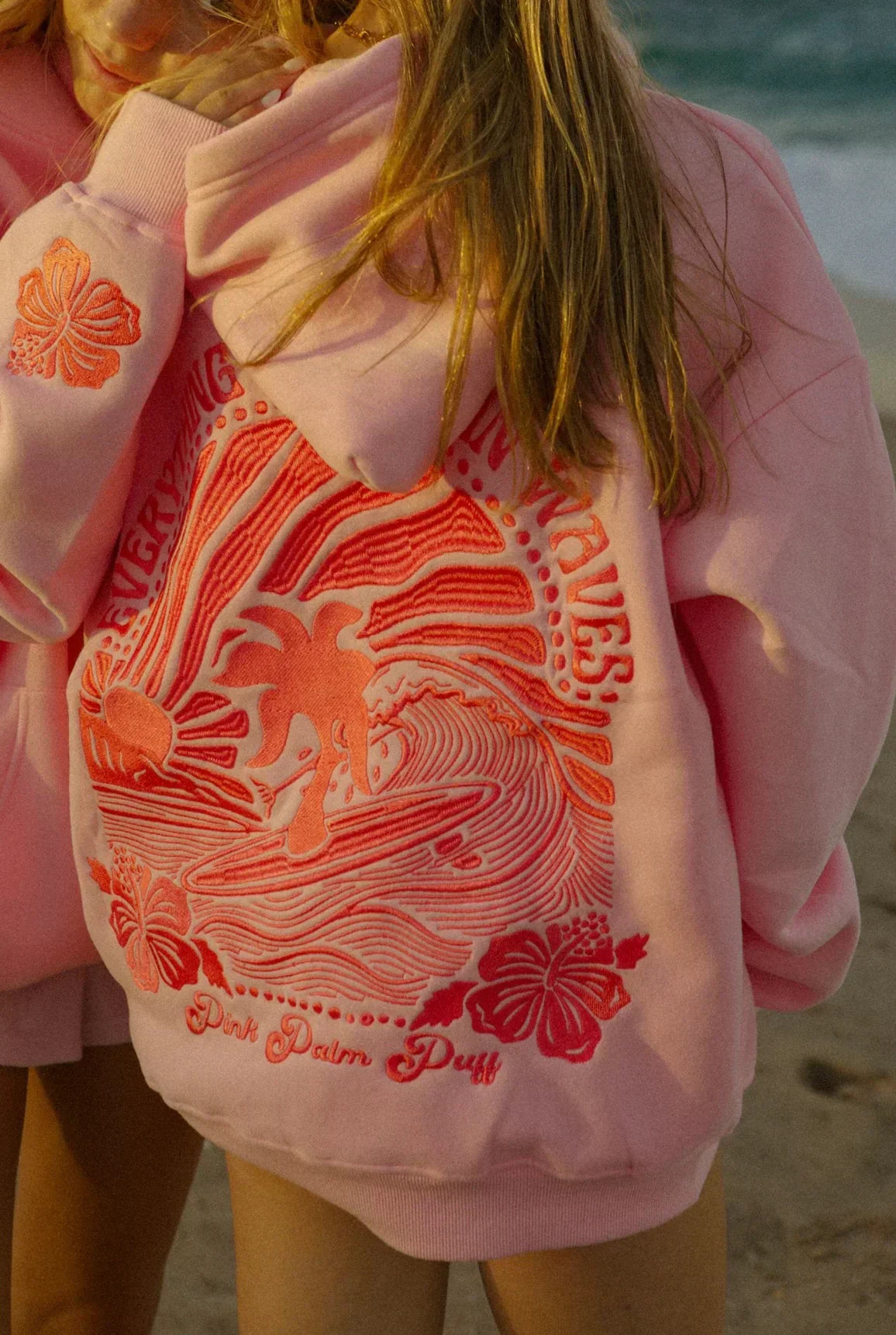 Lumi | Oversized Comfy Hoodie with Tropical Design