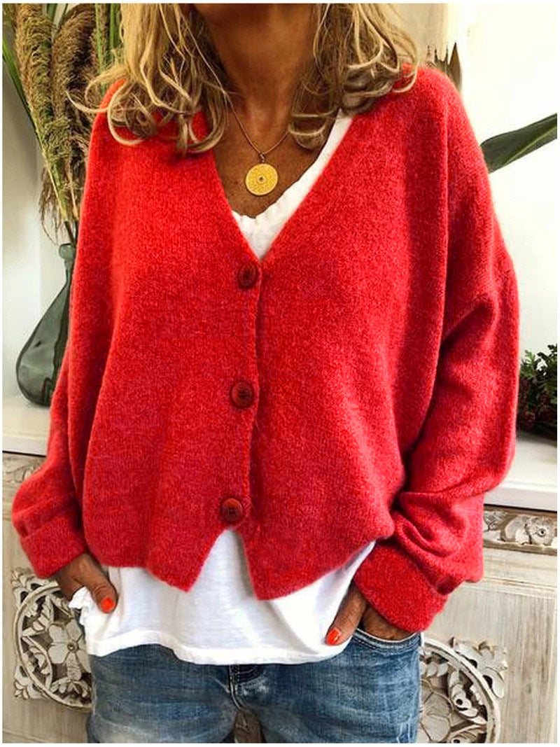 Alexis | Cozy V-Neck Buttoned Cardigan