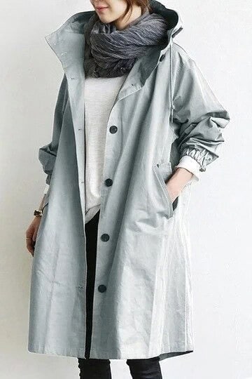 Lilah | Women’s Elegant Trench Coat with Water‑Repellent Fabric & Relaxed Fit