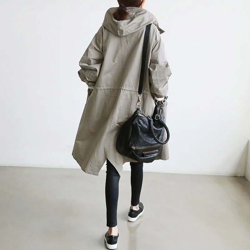 Lilah | Women’s Elegant Trench Coat with Water‑Repellent Fabric & Relaxed Fit