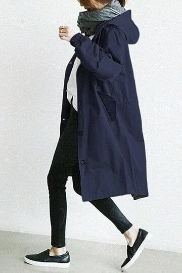 Lilah | Women’s Elegant Trench Coat with Water‑Repellent Fabric & Relaxed Fit