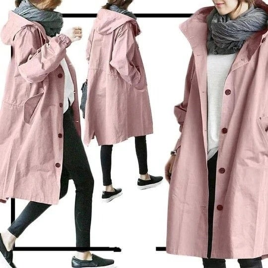 Lilah | Women’s Elegant Trench Coat with Water‑Repellent Fabric & Relaxed Fit