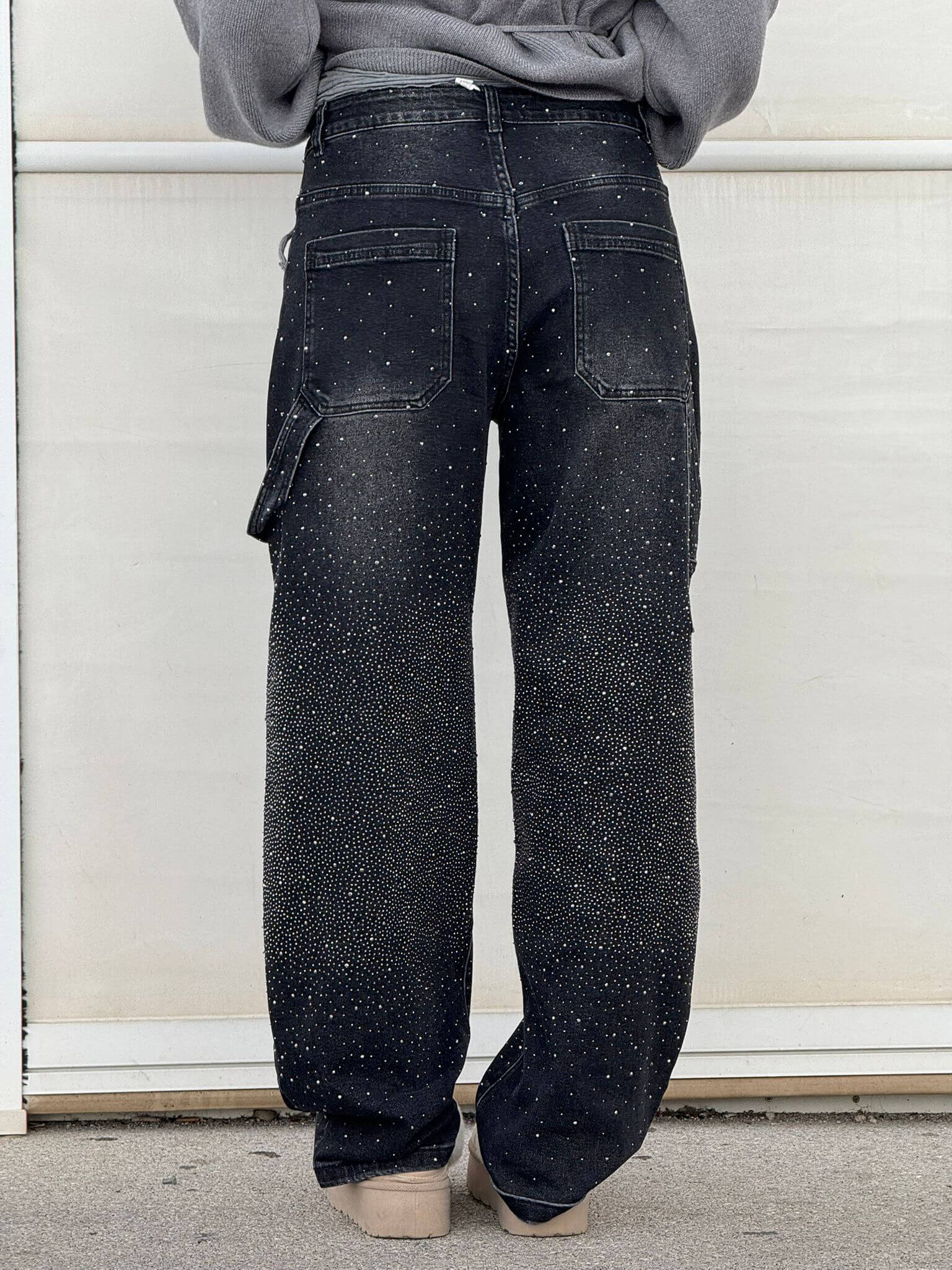 Rafaela | Diamond Jeans with Balloon Fit and Sparkling Details