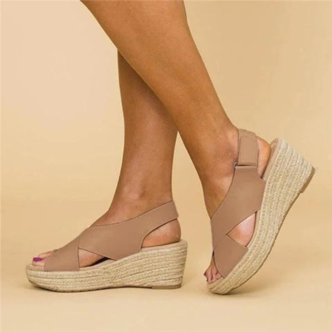 Florence | Cross-Strap Wedges For Women