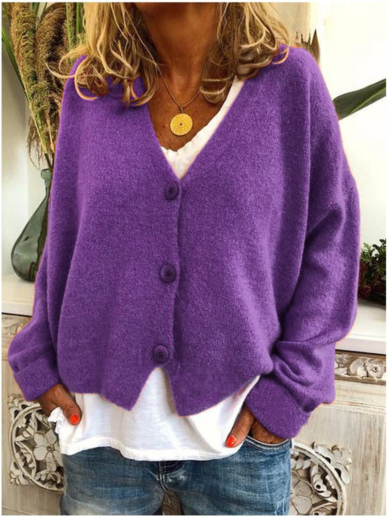 Alexis | Cozy V-Neck Buttoned Cardigan