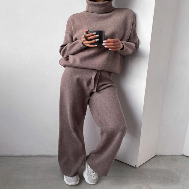 Hazel | Women’s Turtleneck Sweater Set for Cozy Everyday Casual Style
