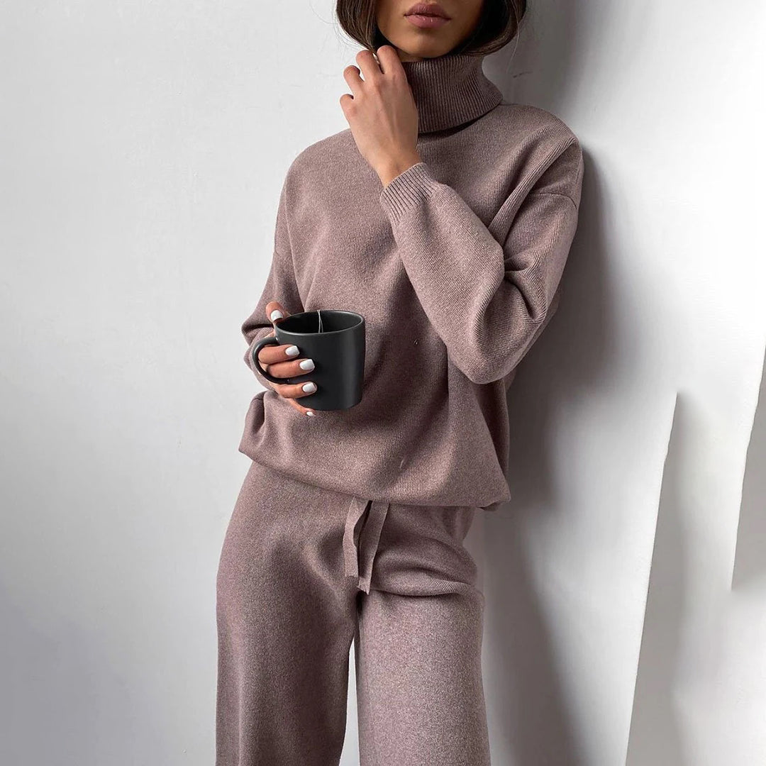 Hazel | Women’s Turtleneck Sweater Set for Cozy Everyday Casual Style