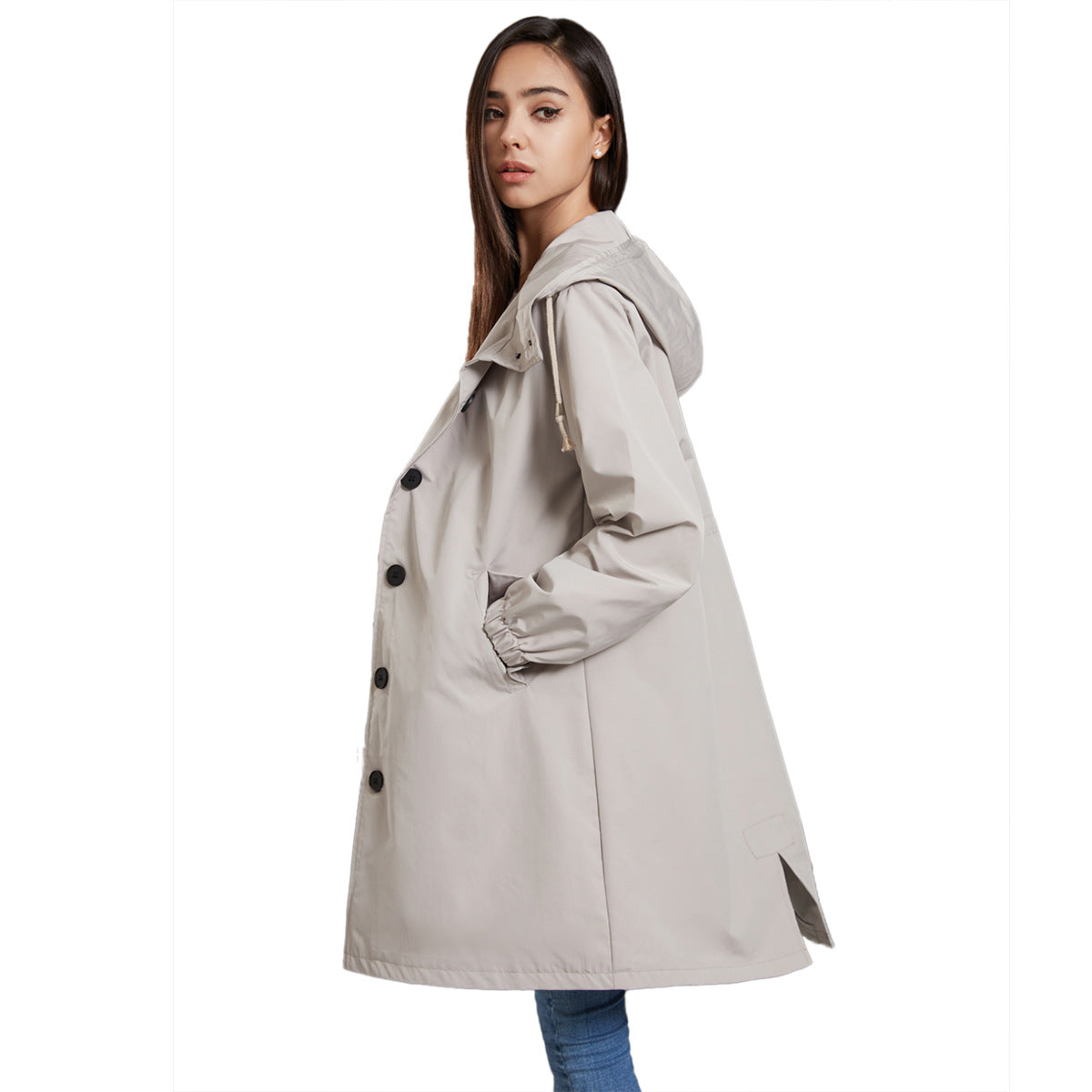 Lilah | Women’s Casual Waterproof Rain Jacket with Hood