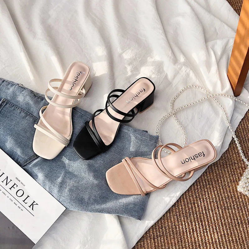 Karina | Strappy Block Heel Sandals