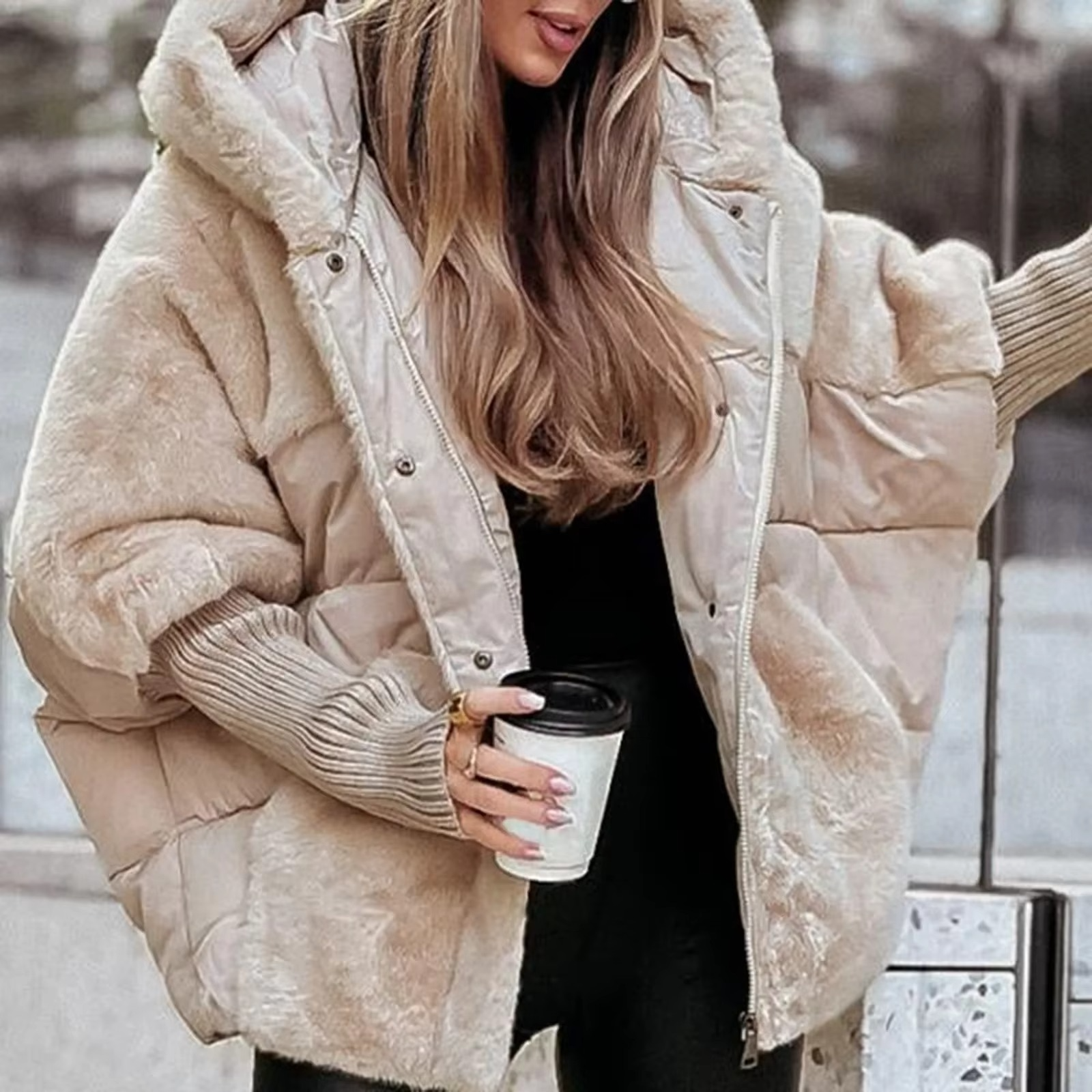 Francesca | Women’s Warm Winter Jacket with Chic Solid Design