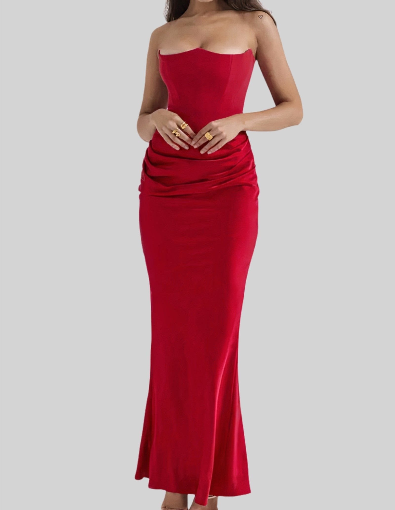Vera | Strapless Elegant Maxi Dress