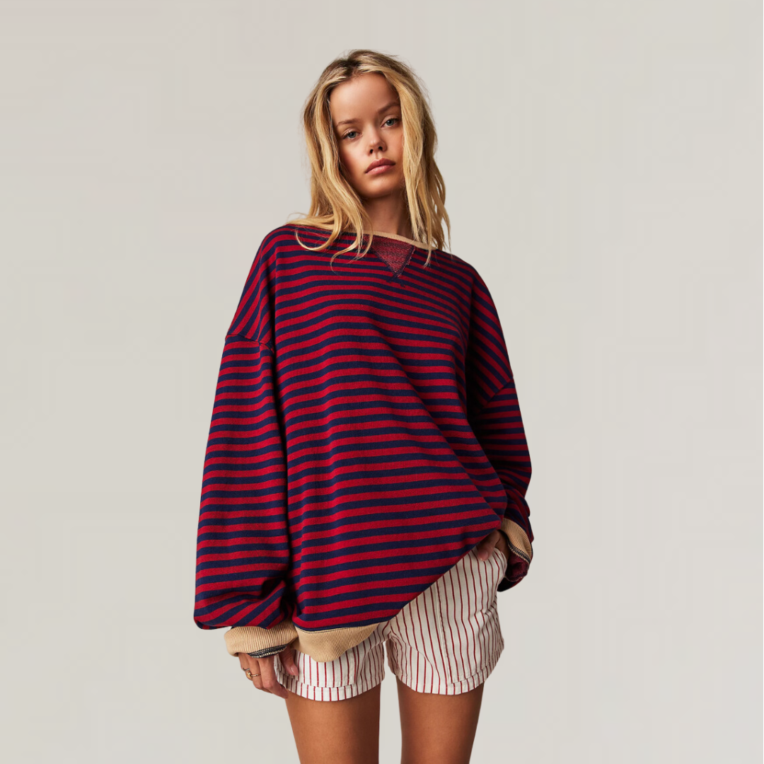 Zoe | Oversized Striped Sweater