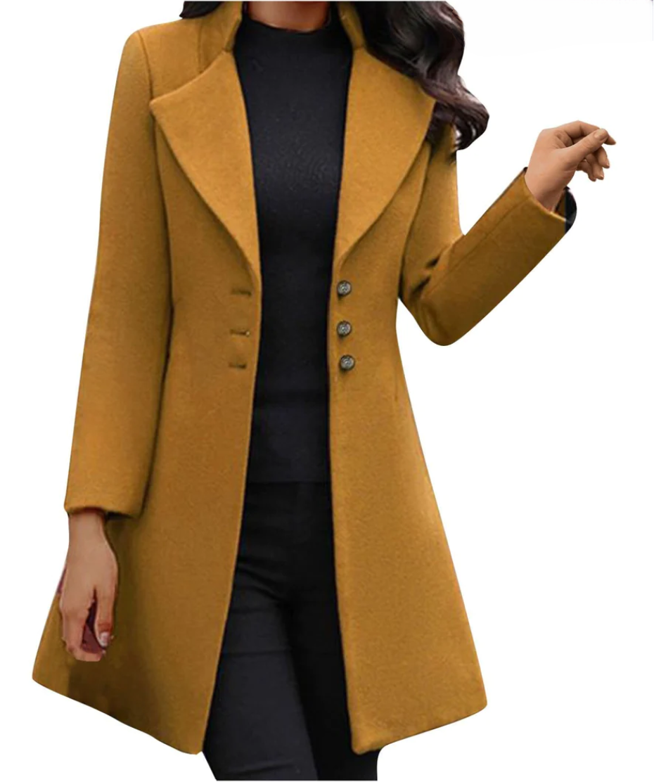 Pippa | Women’s Elegant Italian Trench Coat with Classic Mid-Length Fit