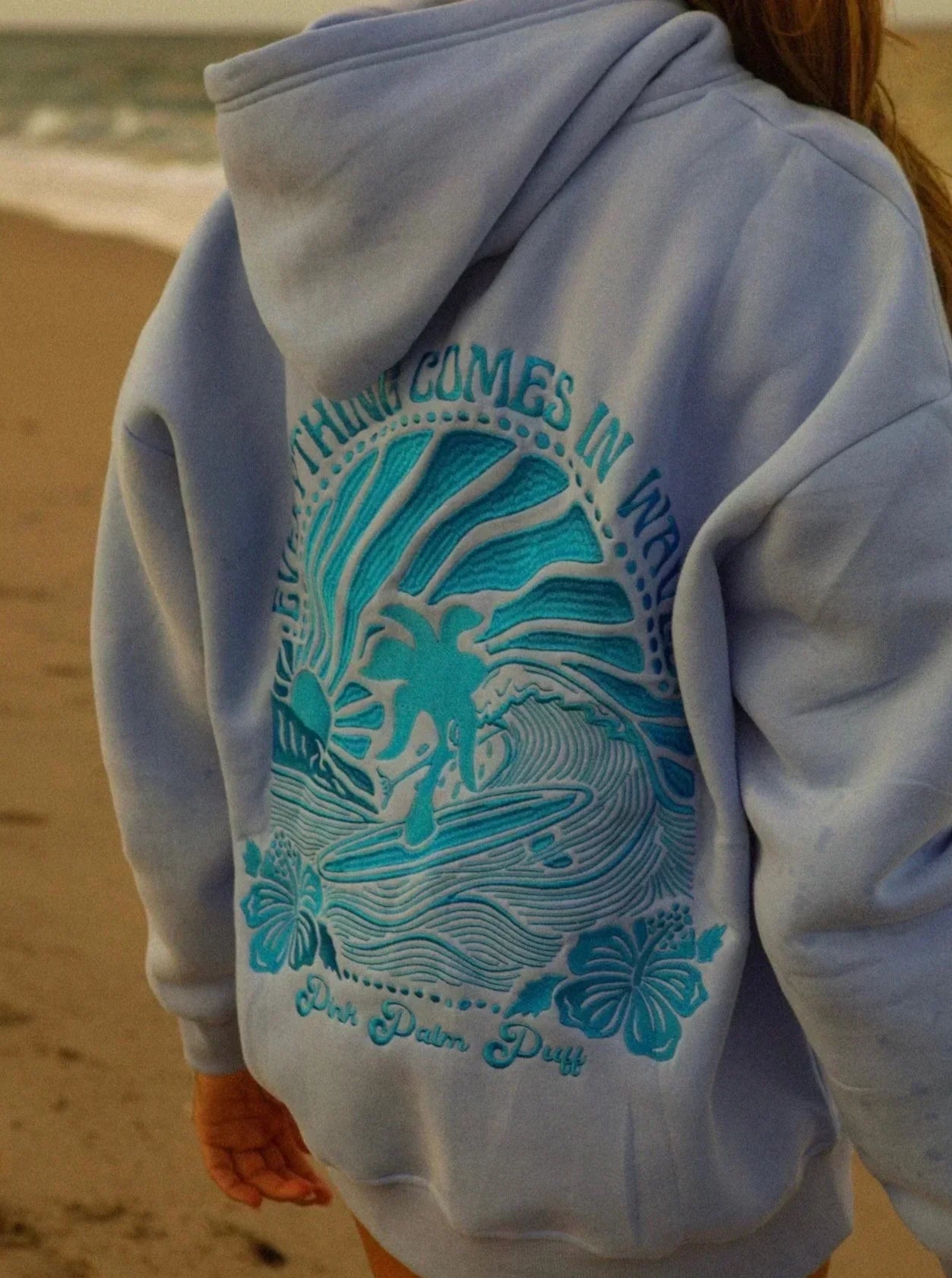 Lumi | Oversized Comfy Hoodie with Tropical Design