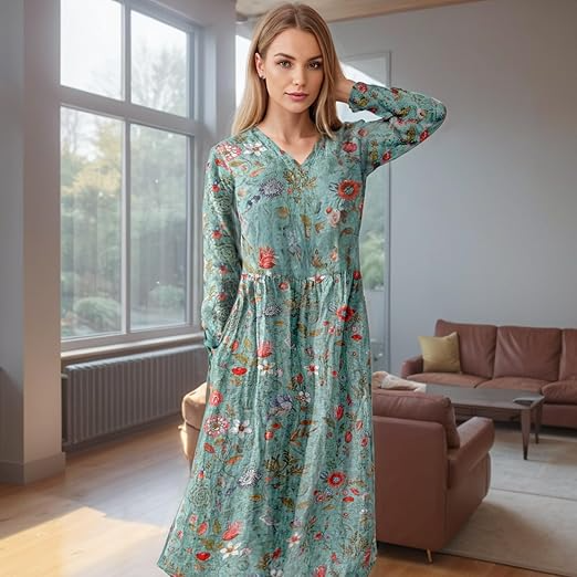 Hallie | Women’s Floral Smocked Midi Dress