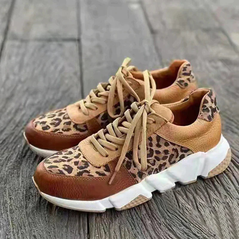 Merida | Fierce Leopard Print Sneakers Trendy and Comfortable