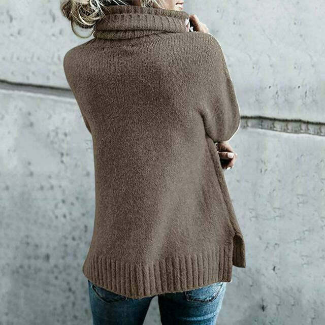 Delilah | Women’s Long Sleeves Oversized Turtleneck Sweater