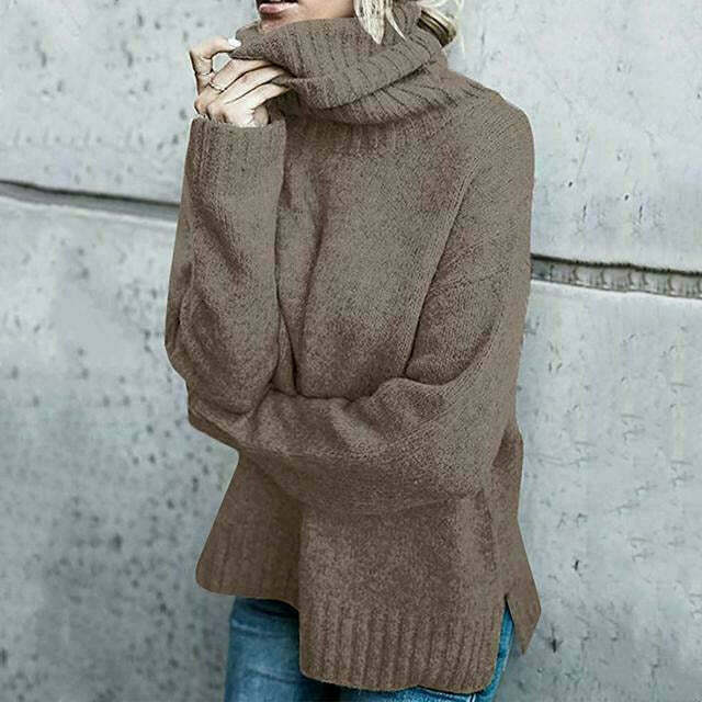 Delilah | Women’s Long Sleeves Oversized Turtleneck Sweater