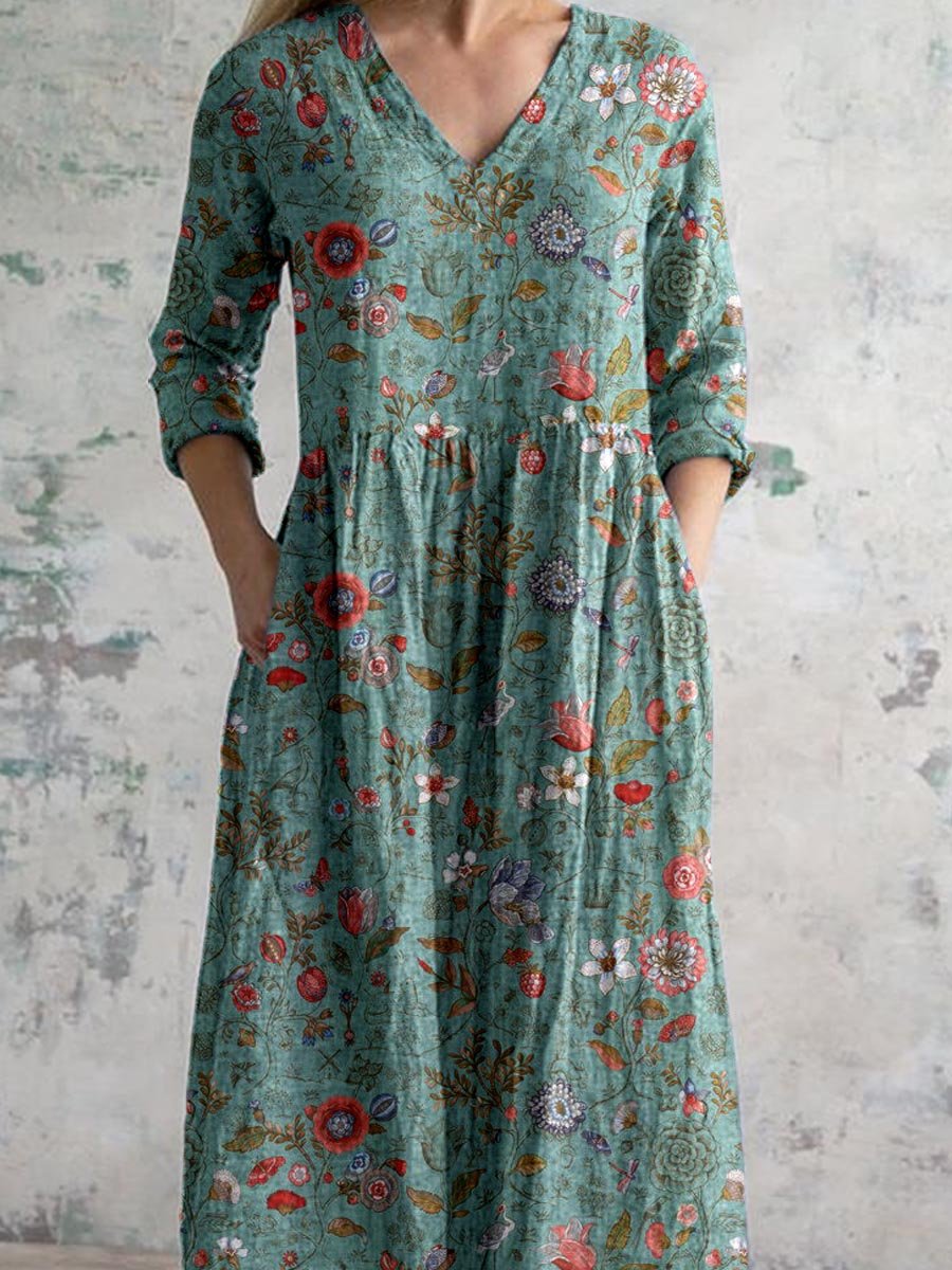 Hallie | Women’s Floral Smocked Midi Dress