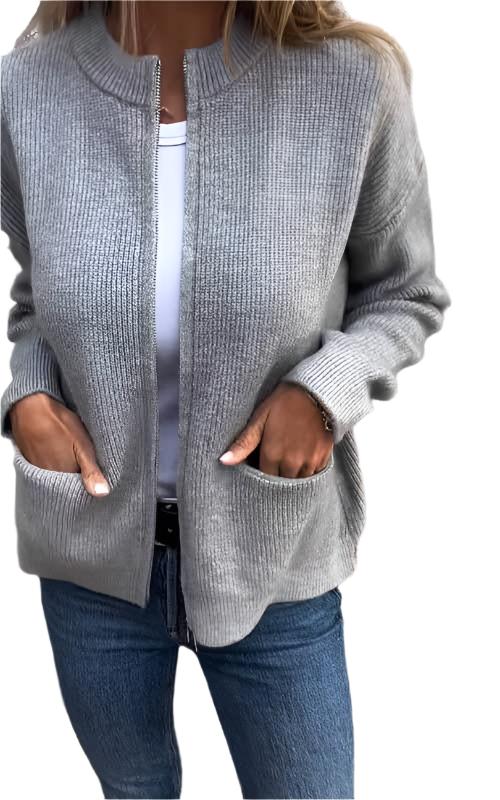 Penelope | Zip-Up Cardigan