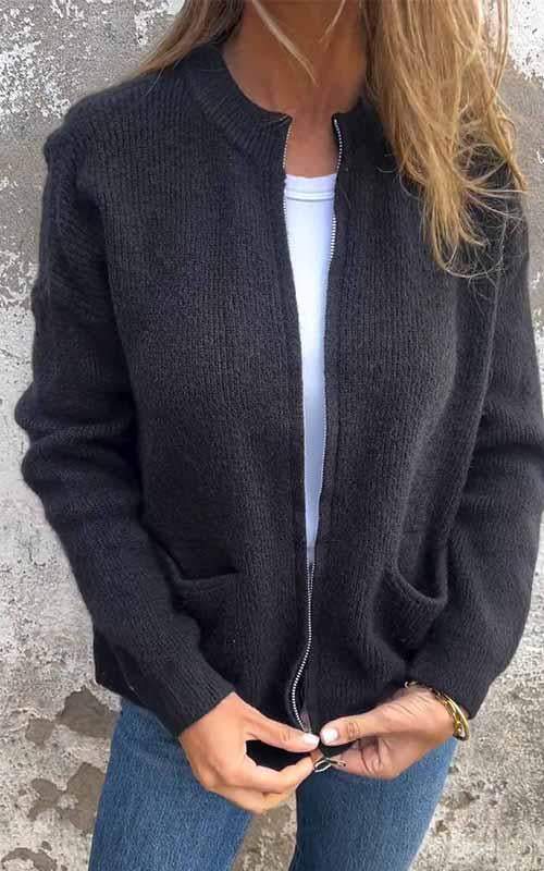 Penelope | Zip-Up Cardigan