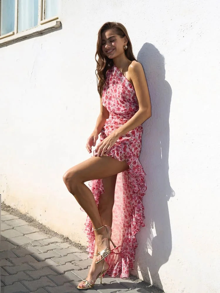 Gianna | Women’s Red Floral Maxi Dress