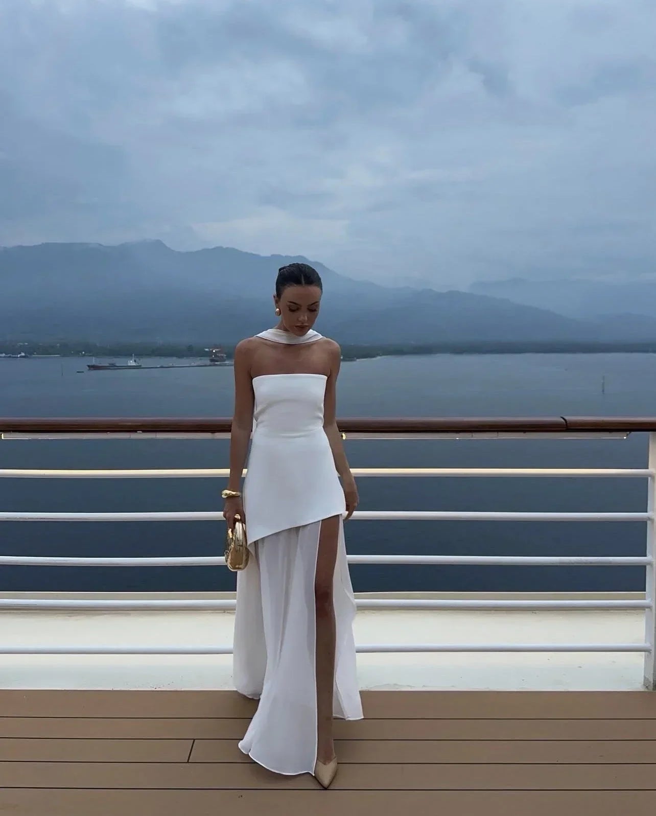 Samara | Women’s Asymmetrical Layered Maxi Dress