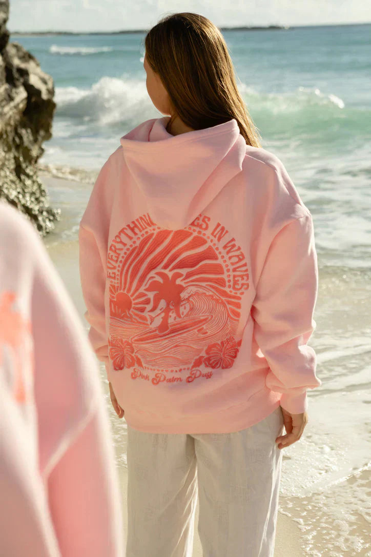 Lumi | Oversized Comfy Hoodie with Tropical Design