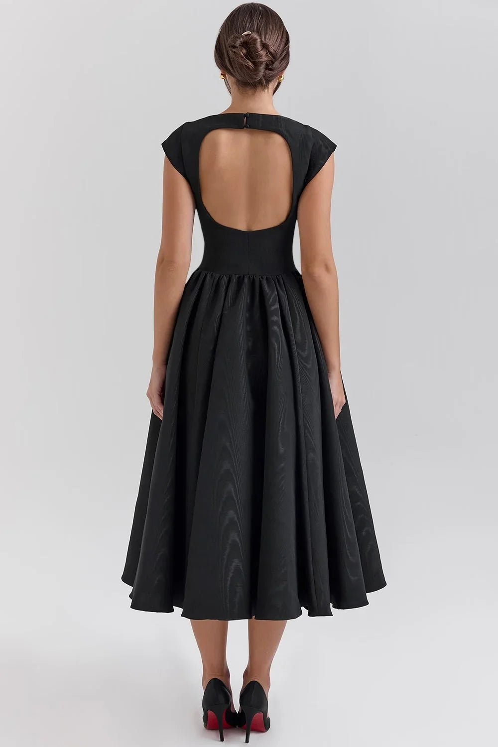 Natalie | Women’s Sculpted Bodice Midi Dress