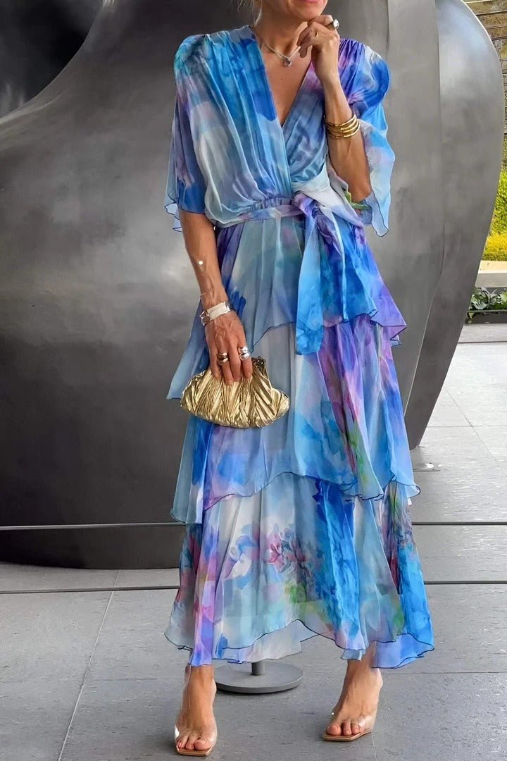 Sienna | Women’s Multi‑Colour Flowing Maxi Dress for Warm‑Weather Elegance
