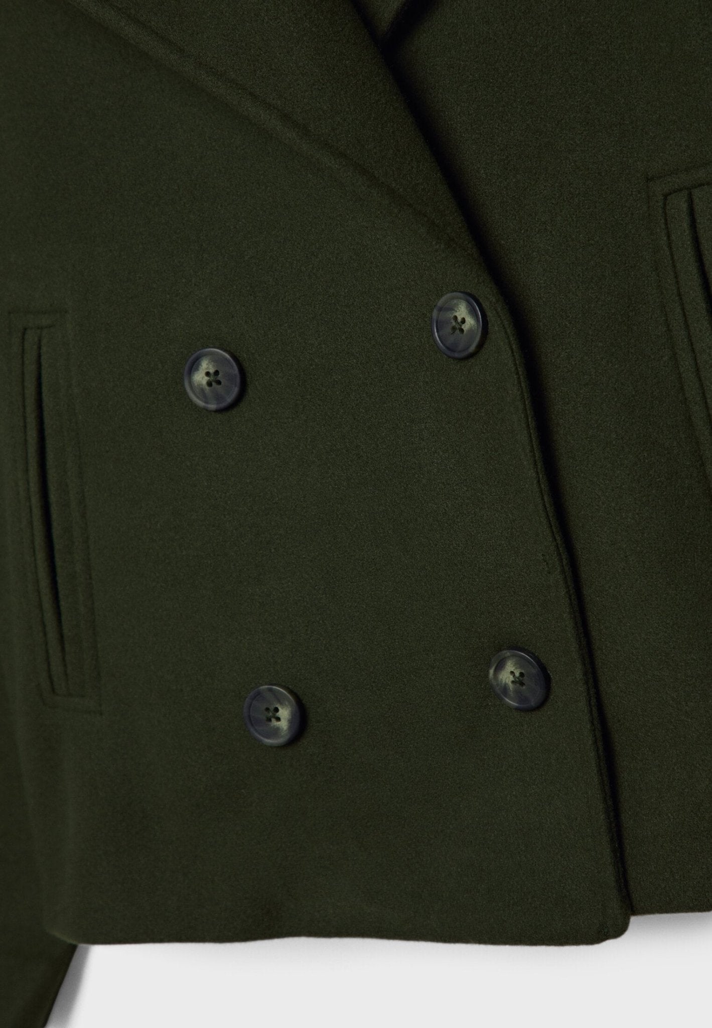 Maizie | Women’s Cropped Double-Breasted Jacket with Structured Fit & Lapel Collar