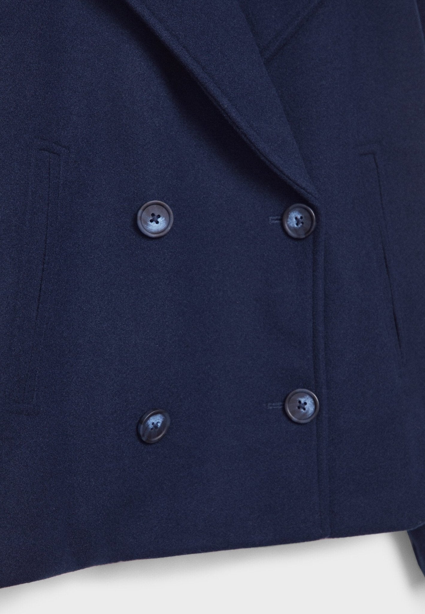 Maizie | Women’s Cropped Double-Breasted Jacket with Structured Fit & Lapel Collar