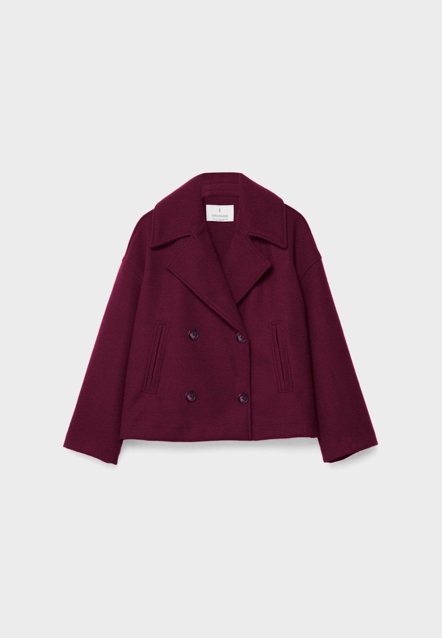 Maizie | Women’s Cropped Double-Breasted Jacket with Structured Fit & Lapel Collar